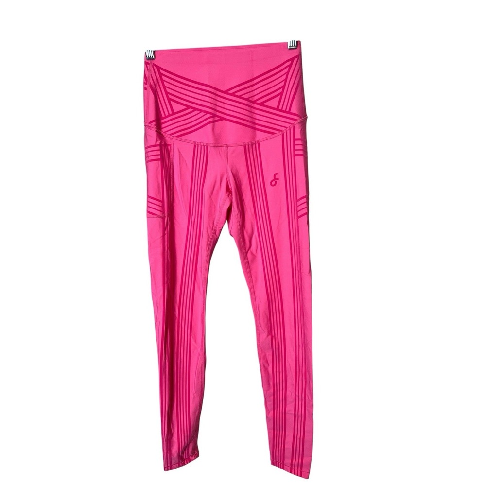 Fanka PowerBand Resistance Leggings Reversible Pink Compression Small